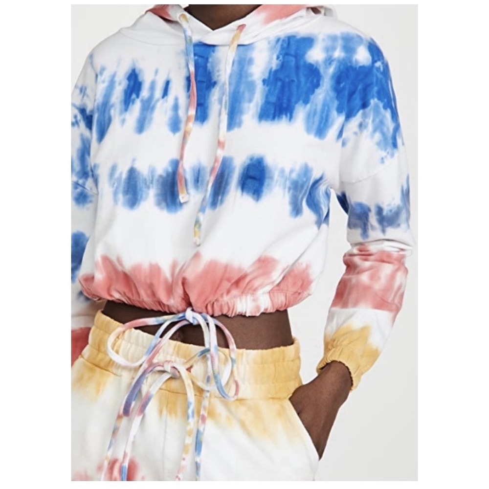 NWOT Beach Riot Bryce Hoodie - Women's Size Xl Top Crop Primary Dip Dye.  $118